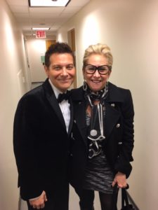 Bonnie and Michael Feinstein standing together.