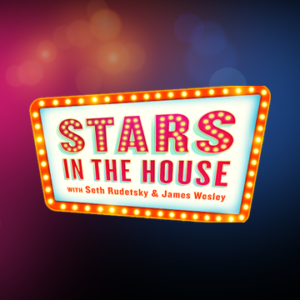 Stars in the House poster, words floating on a colorful cloud.